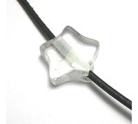 Bergkristall-Stern Anhnger Einhnger echter Edelstein ca 1,5 cm Tauschteil Schmuck Kette Halsreif Kraftstein Feng Shui Liebe Wohlstand Talisman Glcksbringer A++ Qualitt