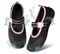 BERGMAN KELLY Little Kids Water Shoes (Black, 33) Adorable Beach Shoes for Girls by