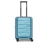 Bergpfeil Travel 4 Rollen Kabinentrolley 55 cm Laptopfach mit Dehnfalte blau