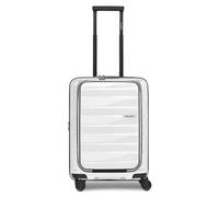 Bergpfeil Travel 4 Rollen Kabinentrolley 55 cm Laptopfach mit Dehnfalte weiss