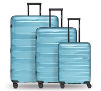 Bergpfeil Travel 4-Rollen Kofferset 3-tlg. mit Dehnfalte blau