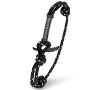 BËRGSTEIGER ICE AXE Armband für Herren & Damen mit Eispickel - hochwertiges Stoffarmband - Bracelet geflochten - Armbänder aus Stoff - ideales Bergsteiger Geschenk (Bergsteigerin Schwarz)