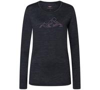 Bergzeit Basics Damen Kaikkialla Kunes Longsleeve (Größe M, schwarz)
