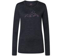 Bergzeit Basics Kaikkialla Kunes Damen Longsleeves Merino schwarz Größe M Trekking Hautfreundlich Merinowolle