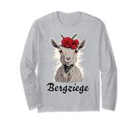 BERGZIEGE Berg Ziege Ziegenbock X Bergsteiger Wandern Berge Langarmshirt