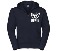 Berik Classic Z Zip Hoodie, weiss-blau, Größe S für Männer