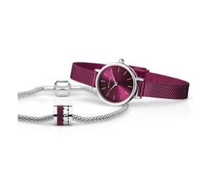 Bering - 11022-909-GWP - Set Armbanduhr und Armband - Damen - Quarz - Classic