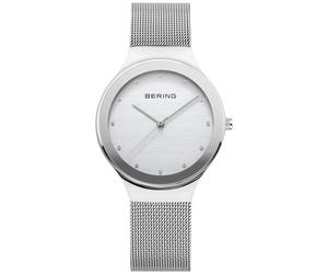 Bering 12934-000 Damenuhr, Milanaise, Silber