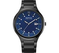 Bering Herren Armbanduhr 14442-727 Slim Solar Edelstahl schwarz
