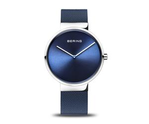 Bering 14539-307 Unisex Uhr, Milanaise, Blau/Silber