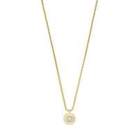 Bering 465-213-450 Kette, Damen, Gold mit Anhänger Blau