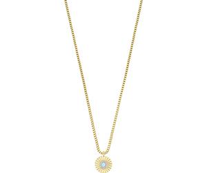 Bering 465-213-450 Kette, Damen, Gold mit Anhänger Blau