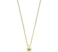 Bering 465-255-450 Kette, Damen, Gold mit Anhänger Grün