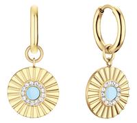 Bering 765-213-05 Ohrringe, Arctic Flower, Gold/Blau