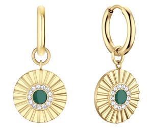 Bering 765-255-05 Ohrringe, Arctic Flower, Gold/Grün