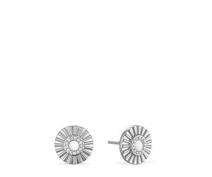 Bering 766-150-05 Ohrstecker, Arctic Flower, Silber/Weiß