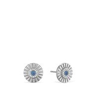Bering 766-179-05 Ohrstecker, Arctic Flower, Silber/Blau