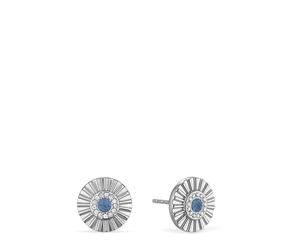 Bering 766-179-05 Ohrstecker, Arctic Flower, Silber/Blau