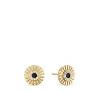 Bering 766-260-05 Ohrstecker, Arctic Flower, Gold/Schwarz