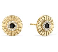 BERING Arctic Flowers Ohrstecker Edelstahl mit Zirkonia, Gold/Schwarz