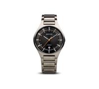 Bering Titanium-Armbanduhr, Herren Silber#Schwarz