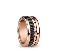 BERING Austauschbar Ringkombination für Damen in Rosé Gold & Schwarz mit einzigartigem Twist- & Change System, Yangtze