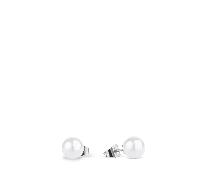 Bering Damen Ohrstecker Arctic Symphony 716-15-05 Kugel Edelstahl Keramik weiß