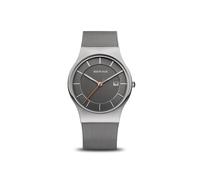 Bering Herrenuhr Classic Collection Milanaise grau