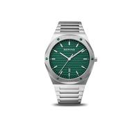 BERING Herren Analog Japanisches Quarzwerk Uhr mit Edelstahl Armband 19742-708