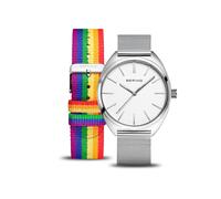 Bering Classic Collection Unisex Quarz Armbanduhr mit Edelstahl und Saphirglas 127220-40-000 Armband