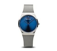 BERING Damen Analog Quarz Classic Collection Armbanduhr mit Edelstahl Armband und Saphirglas 12130-007