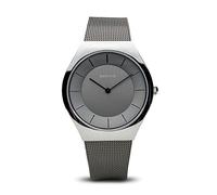 BERING Damen Analog Quarz Classic Collection Armbanduhr mit Edelstahl Armband und Saphirglas