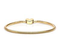 BERING Damen-Armband für Charms Edelstahl vergoldet 617-20-X0, Länge:19 cm