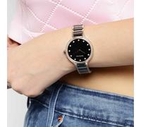 Bering Damen Armbanduhr Ceramic 34 mm Armband Edelstahlband mit Keramikelementen...