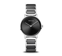 BERING Damen-Armbanduhr, rund, analog, schwarzes Zifferblatt, 18531-742, Schwarz