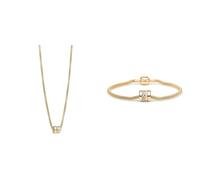 BERING Damen Memel Set | Halskette und Armband aus Edelstahl in Gold
