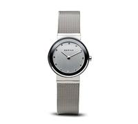 Bering Damen Quarz Uhr | Armbanduhr 26 mm Edelstahlgehäuse und Zifferblatt | Milanaisearmband | Saphierglas | 5 ATM | 10126