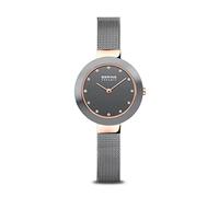 Bering Damen Quarz Uhr | Armbanduhr 29 mm Edelstahlgehäuse und Zifferblatt | Milanaisearmband | Saphierglas | 5 ATM | 11429
