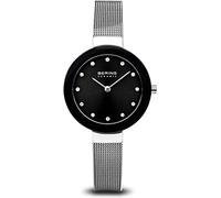 Bering Damen Quarz Uhr | Armbanduhr 29 mm Edelstahlgehäuse und Zifferblatt | Milanaisearmband | Saphierglas | 5 ATM | 11429