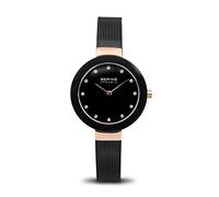 Bering Damen Quarz Uhr | Armbanduhr 29 mm Edelstahlgehäuse und Zifferblatt | Milanaisearmband | Saphierglas | 5 ATM | 11429