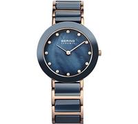 Bering Damen Quarz Uhr | Armbanduhr 29 mm Edelstahlgehäuse und Zifferblatt | Milanaisearmband | Saphierglas | 5 ATM | 11429