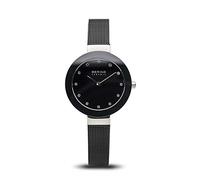 Bering Damen Quarz Uhr | Armbanduhr 29 mm Edelstahlgehäuse und Zifferblatt | Milanaisearmband | Saphierglas | 5 ATM | 11429