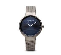 Bering Damen Quarz Uhr | Armbanduhr 31 mm Edelstahlgehäuse und Zifferblatt | Milanaisearmband | Saphierglas | 5 ATM | 15531