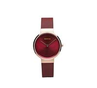 Bering Damen Quarz Uhr | Armbanduhr 31 mm Edelstahlgehäuse und Zifferblatt | Milanaisearmband | Saphierglas | 5 ATM | 14531