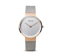 Bering Damen Quarz Uhr | Armbanduhr 31 mm Edelstahlgehäuse und Zifferblatt | Milanaisearmband | Saphierglas | 5 ATM | 14531