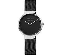 Bering Damen Quarz Uhr | Armbanduhr 31 mm Edelstahlgehäuse und Zifferblatt | Milanaisearmband | Saphierglas | 5 ATM | 15531