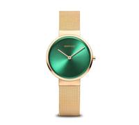 Bering Damen Quarz Uhr | Armbanduhr 31 mm Edelstahlgehäuse und Zifferblatt | Milanaisearmband | Saphierglas | 5 ATM | 14531