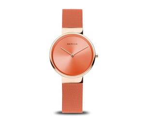 Bering Damen Quarz Uhr | Armbanduhr 31 mm Edelstahlgehäuse und Zifferblatt | Milanaisearmband | Saphierglas | 5 ATM | 14531