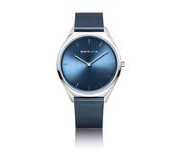 Bering Damen Quarz Uhr | Armbanduhr 32 mm Edelstahlgehäuse und Zifferblatt | Milanaisearmband | Saphierglas | 3 ATM | 18132