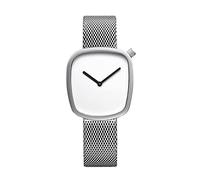 Bering Damen Quarz Uhr | Armbanduhr 34 mm Edelstahlgehäuse und Zifferblatt | Milanaisearmband | Saphierglas | 3 ATM | 18034